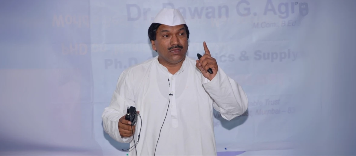 Dr. Pawan Agarwal Dr. Pawan Agarwal - He is the authorized speaker & presenter for the exemplary Mumbai Dabbawala- a 118 years old successful organization.